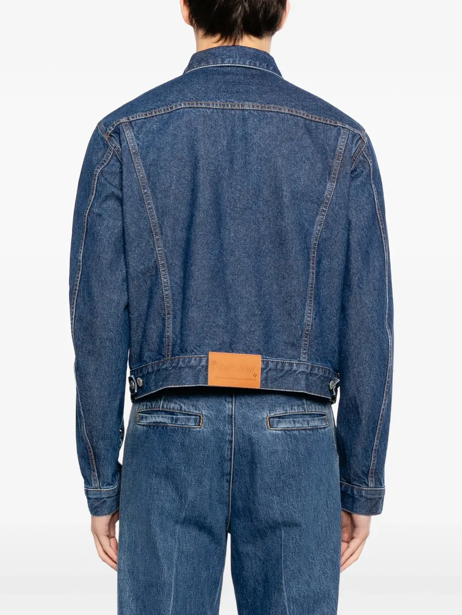 contrast-stitch denim jacket 8