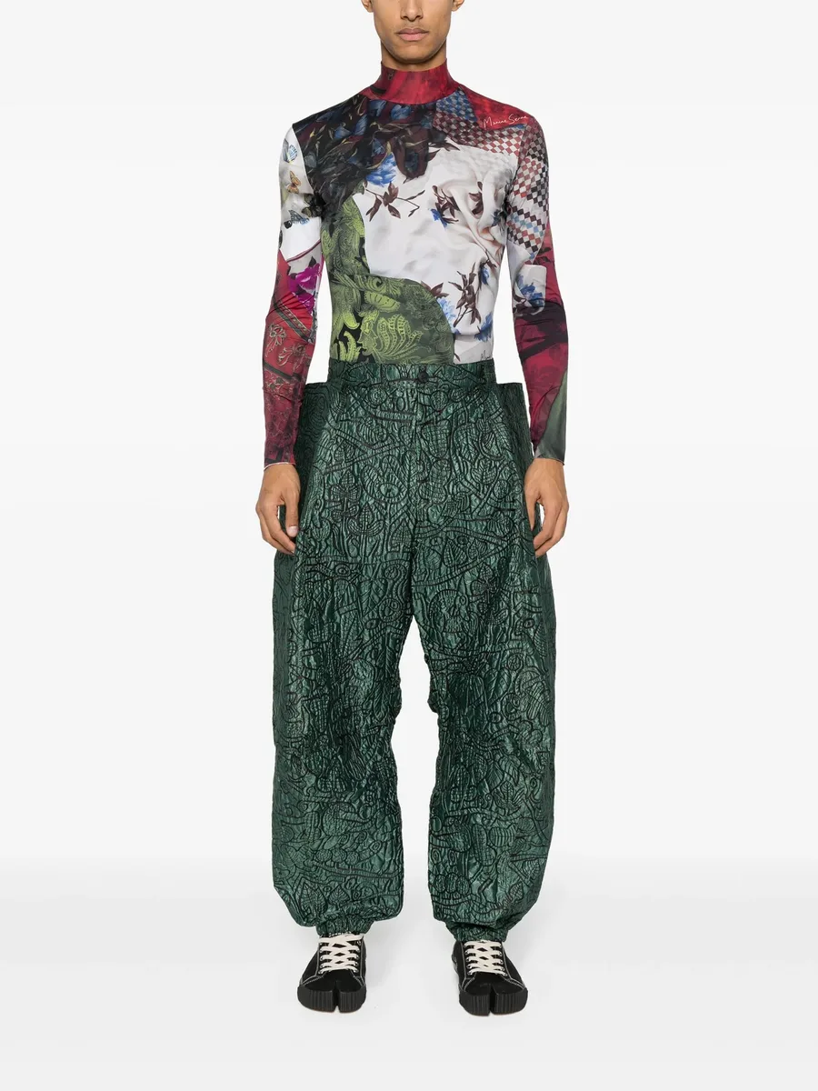 abstract-print trousers 3