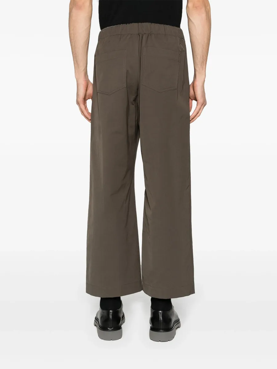drawstring straight-leg trousers 7