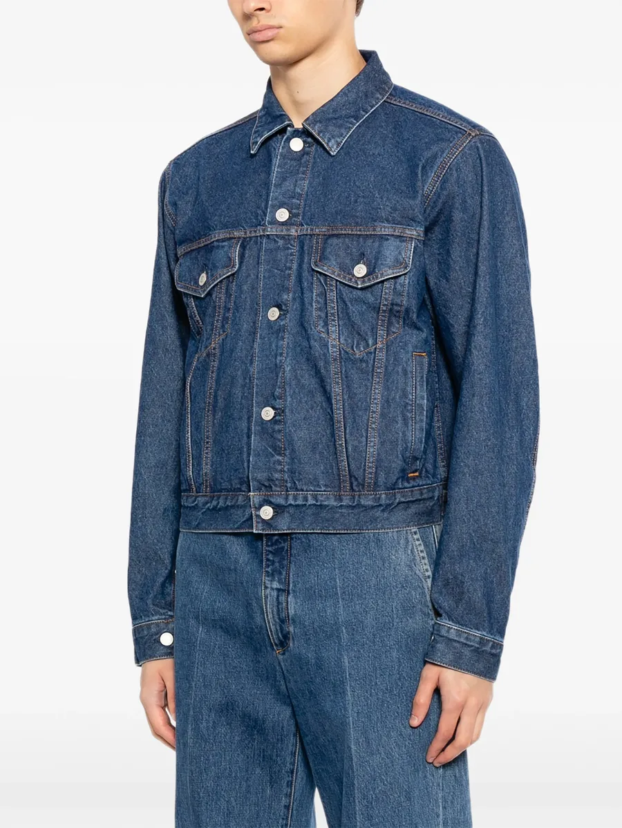 contrast-stitch denim jacket 5