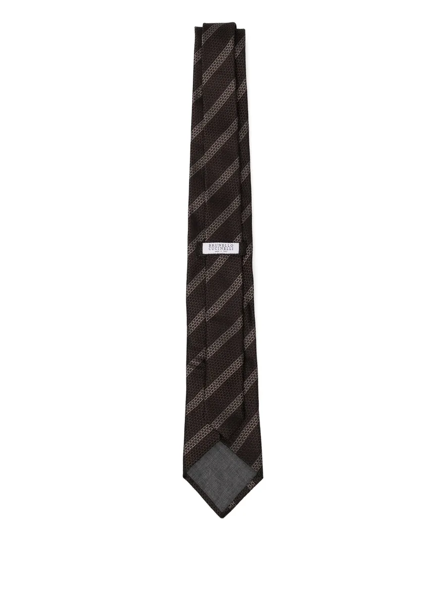 striped silk tie 3