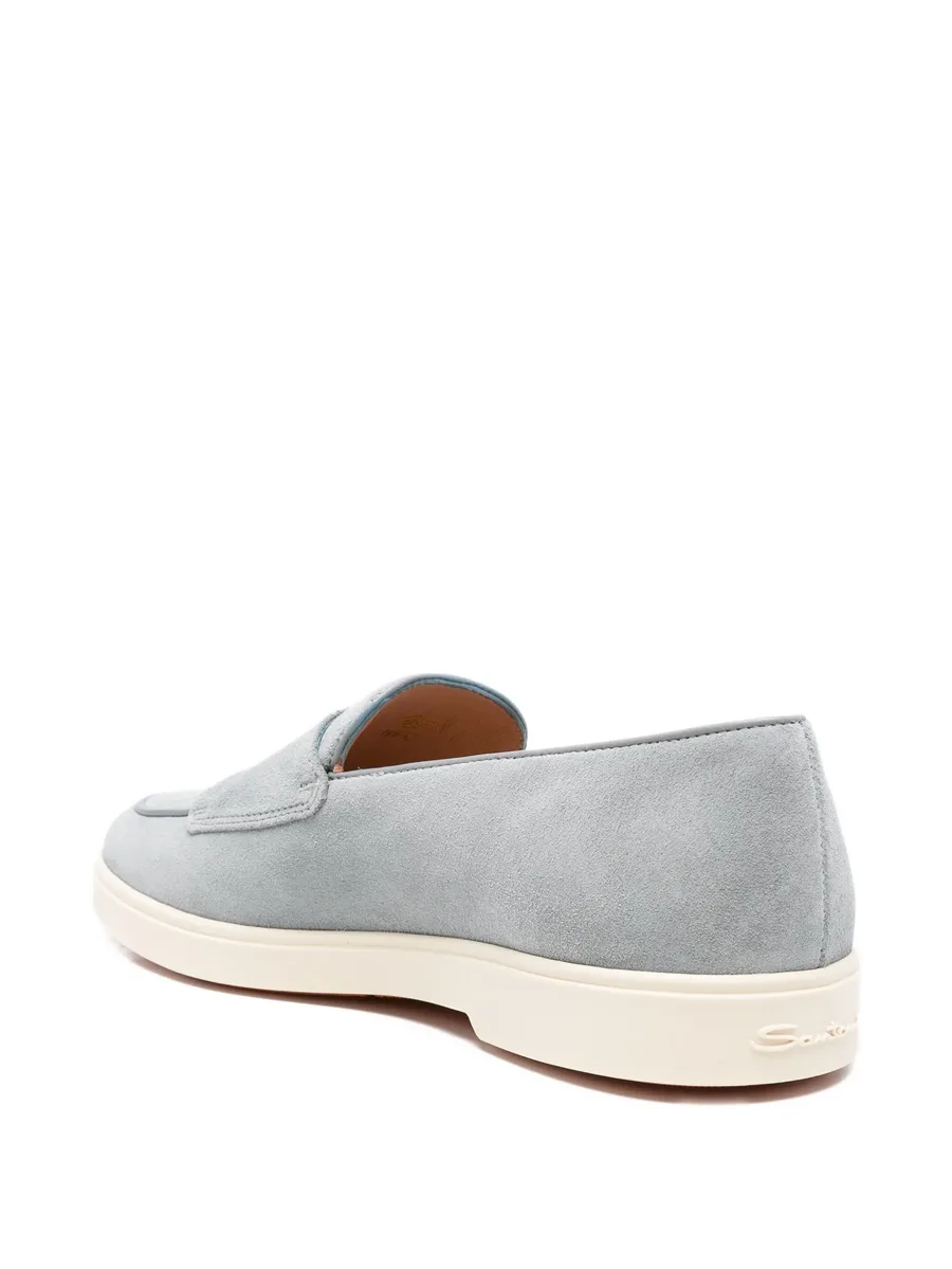 double-buckle suede loafers 5