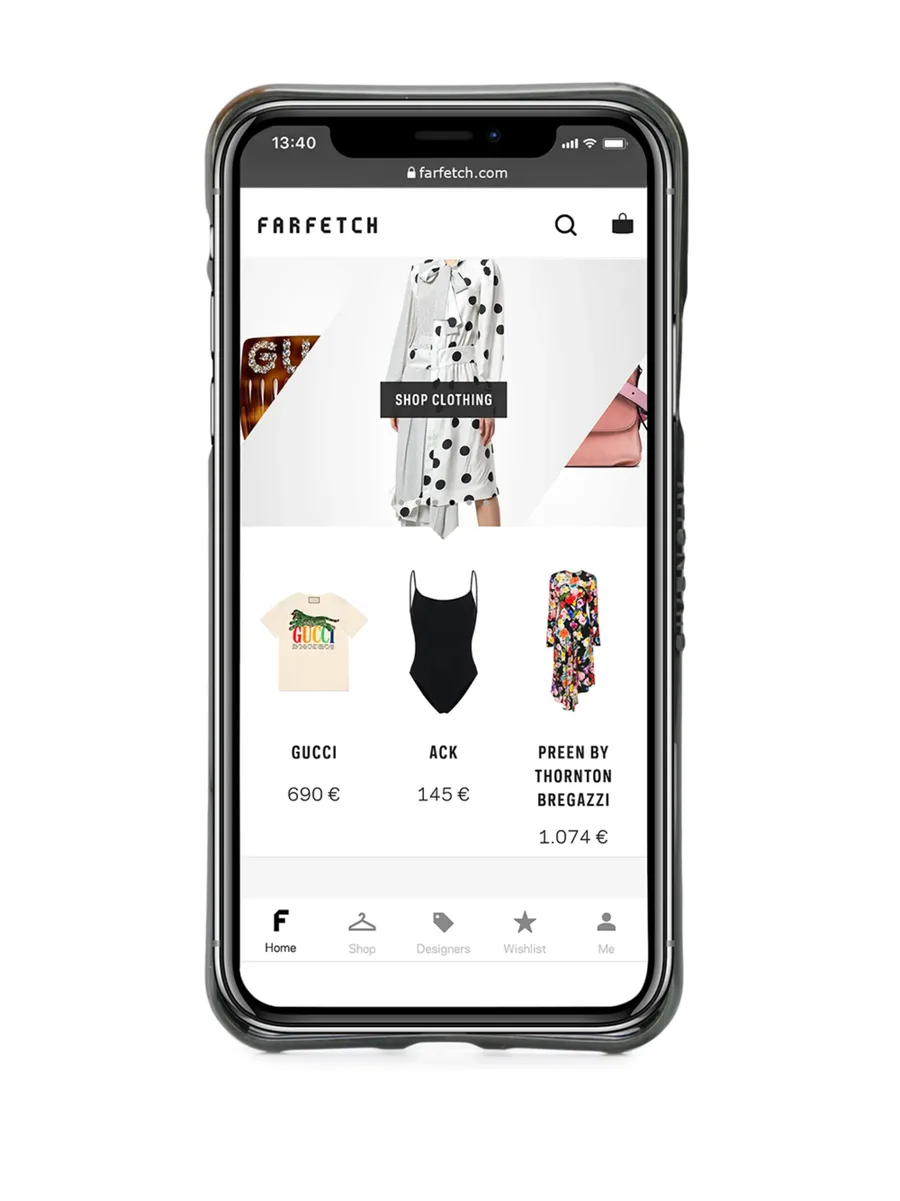 logo print iPhone X/XS case 3