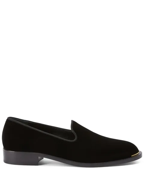 Lydia velvet loafers