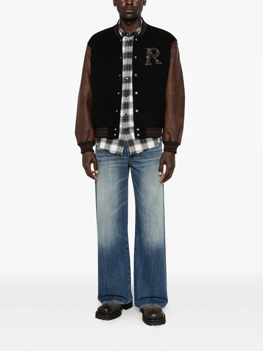 logo-appliqué bomber jacket 3