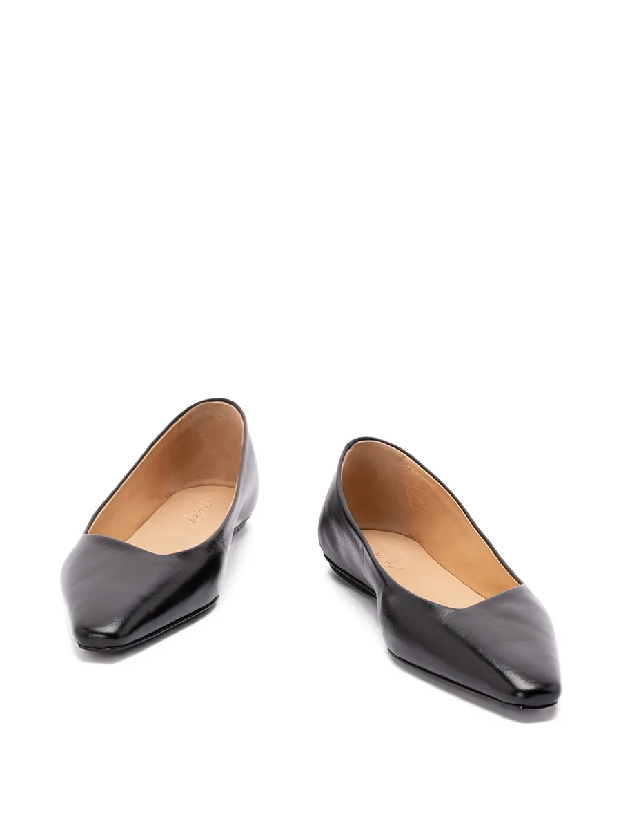 pointed-toe leather ballet flats 4