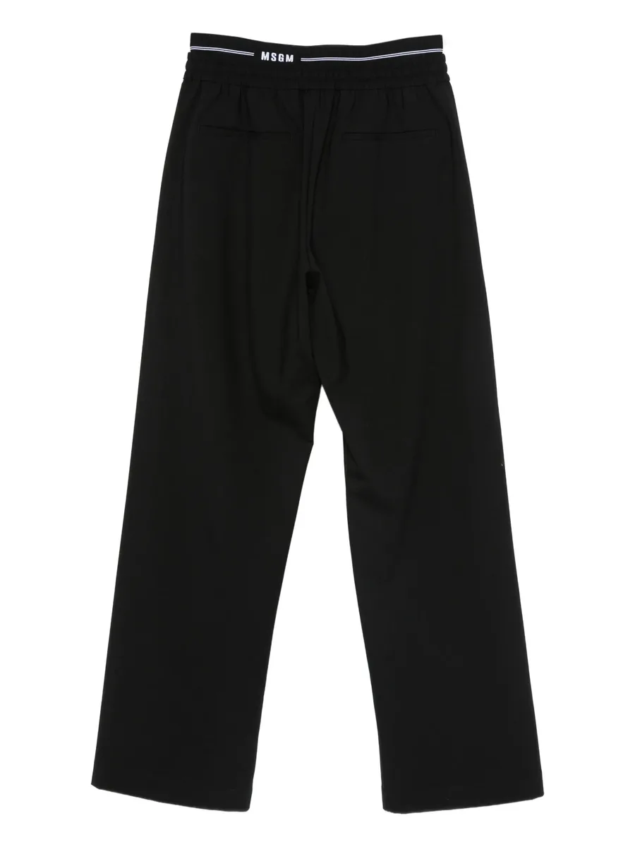 logo-waistband pants 3
