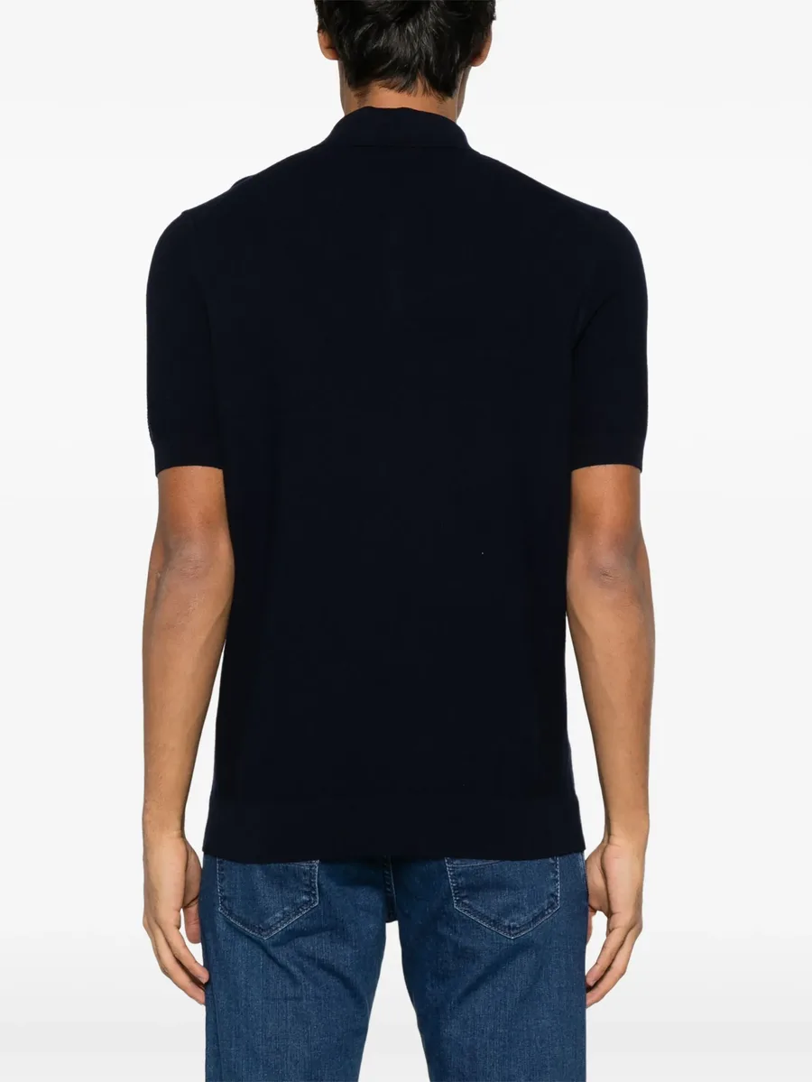 zip-up piqué polo shirt 5