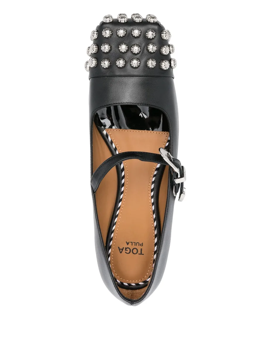 stud-detail ballet flats 7
