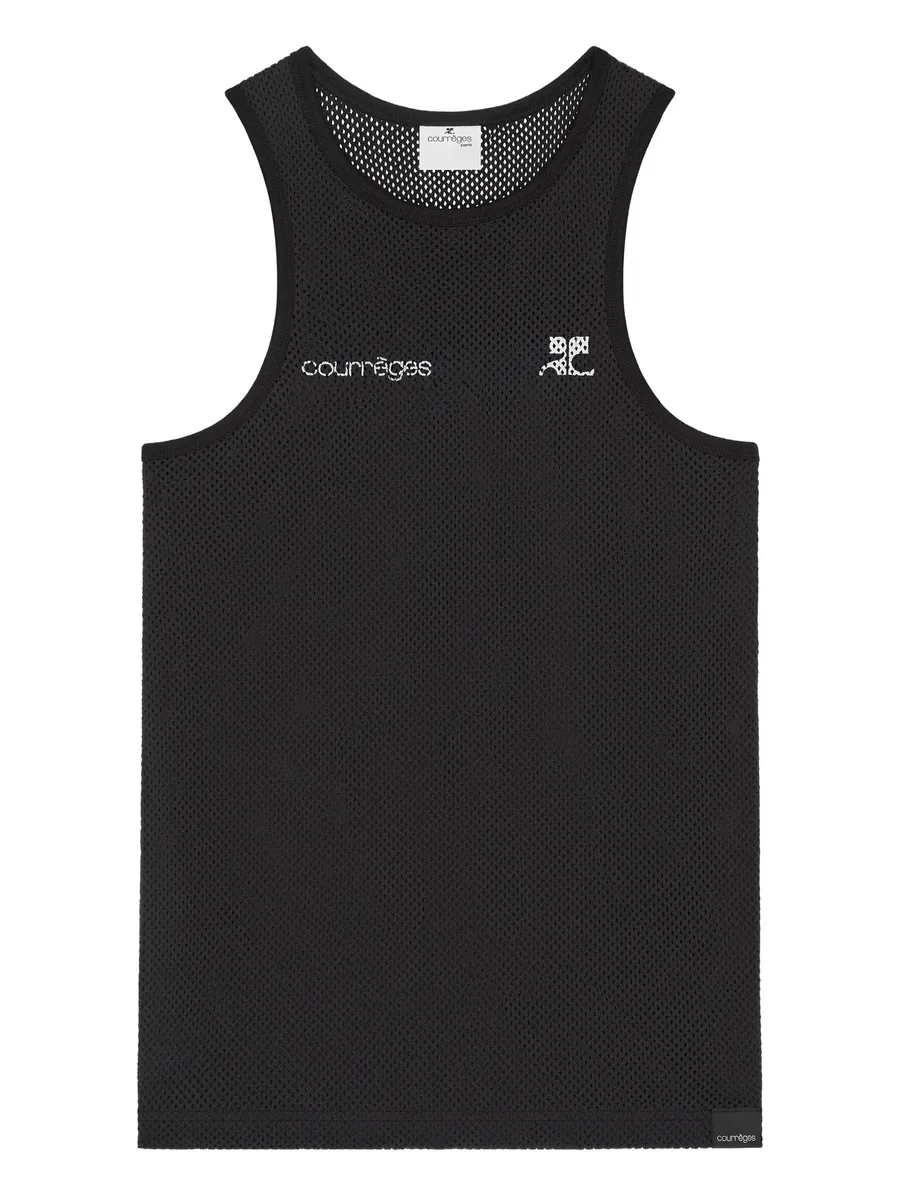 logo mesh vest 2
