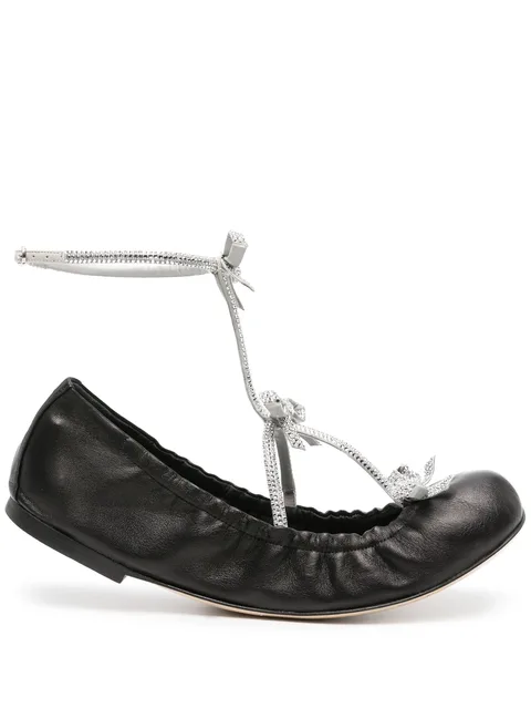Caterina leather ballerina shoes