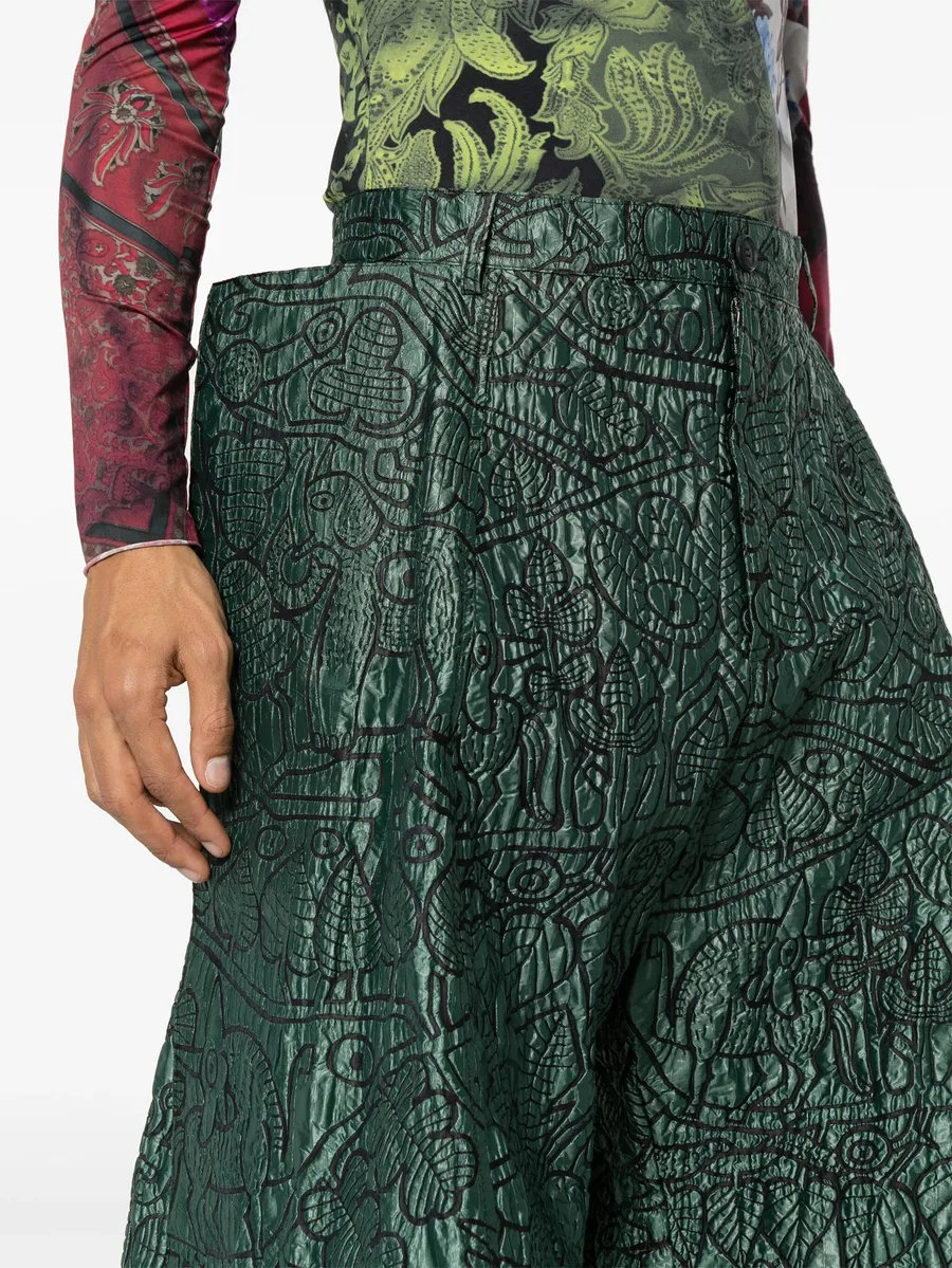 abstract-print trousers 10