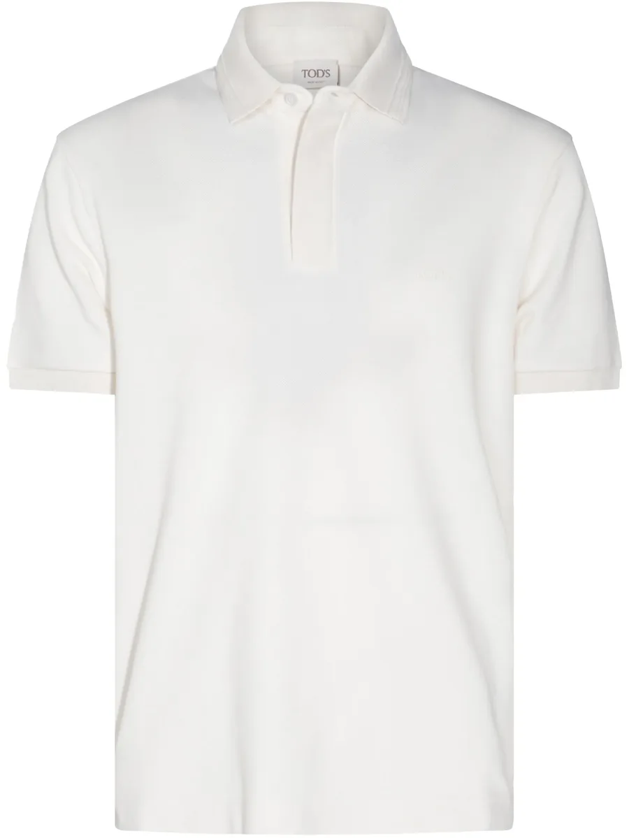 logo-embroidered polo shirt 1