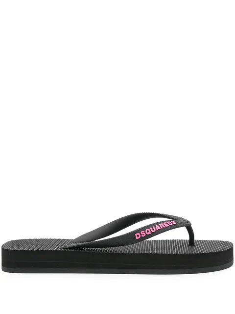 logo flip flops
