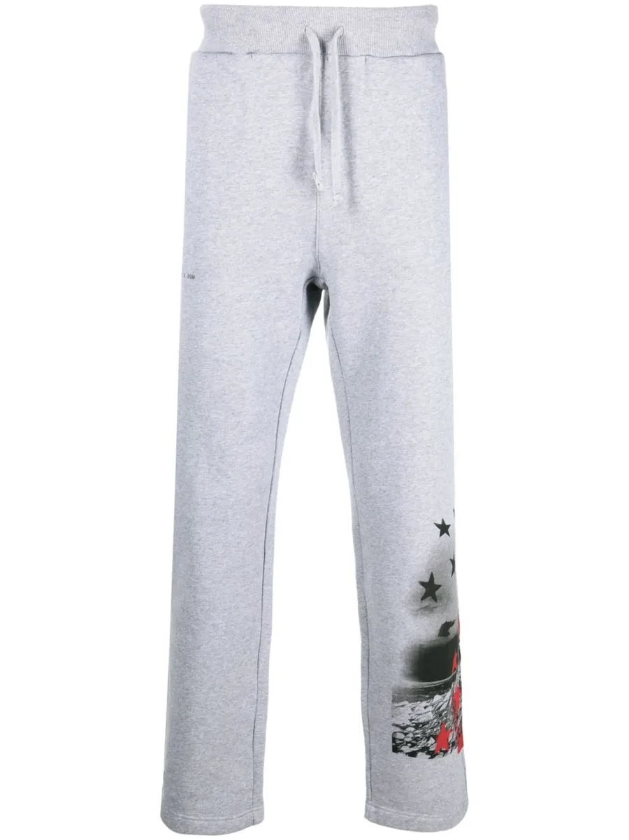 graphic-print track pants 1