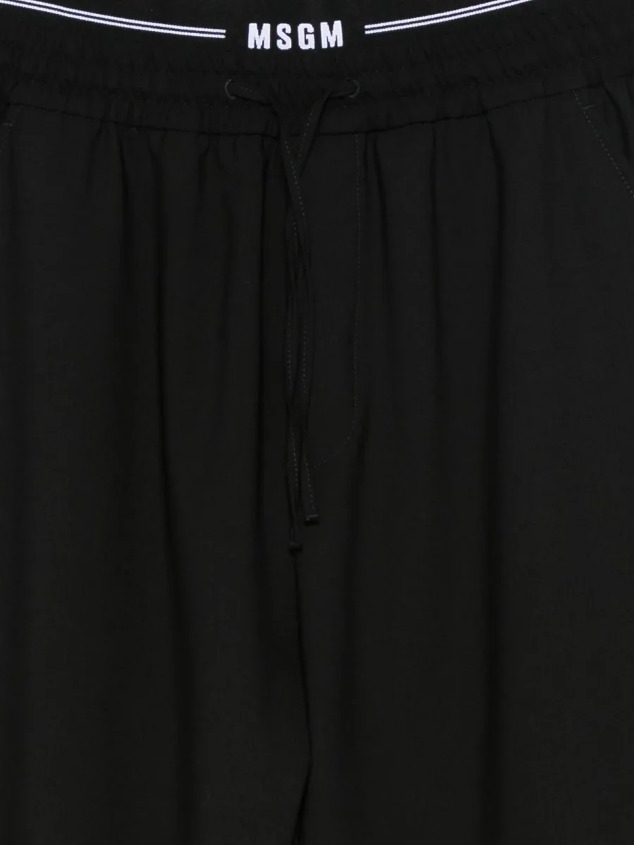 logo-waistband pants 5