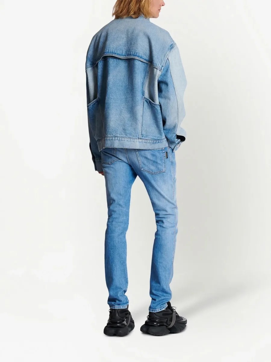 panelled-design denim jacket 7