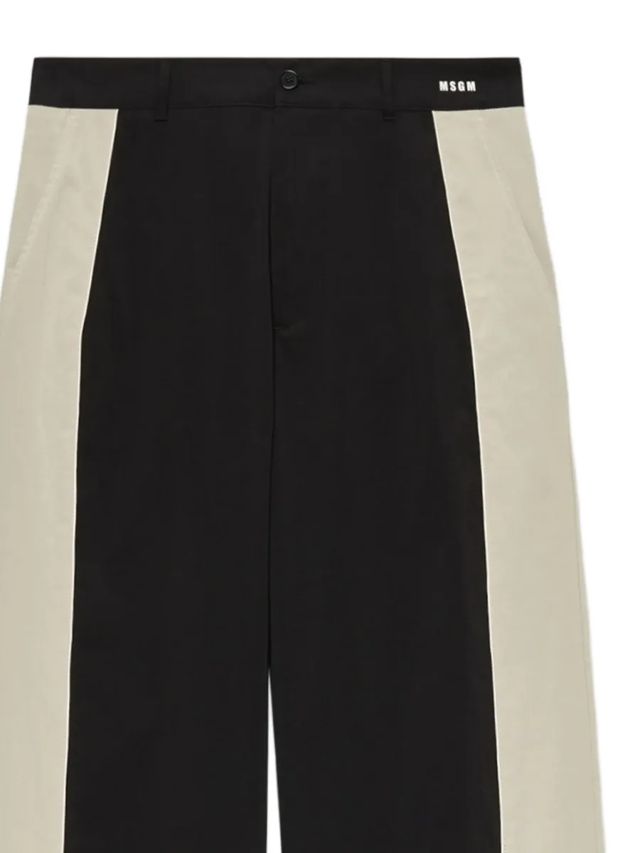 panelled straight-leg trousers 3