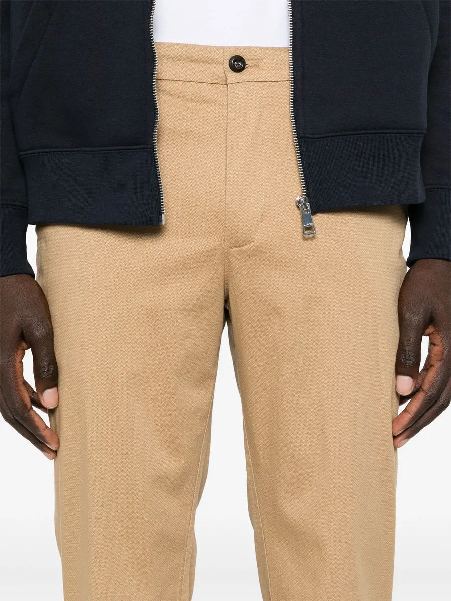 cotton-blend chino trousers 9