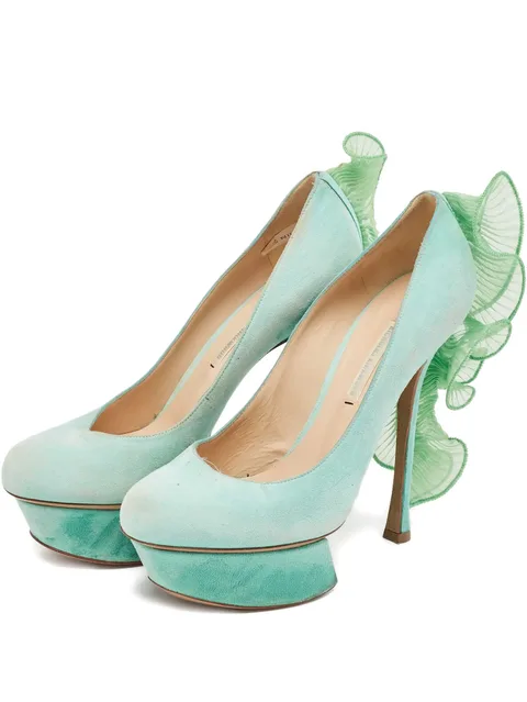 2024 140mm suede pumps