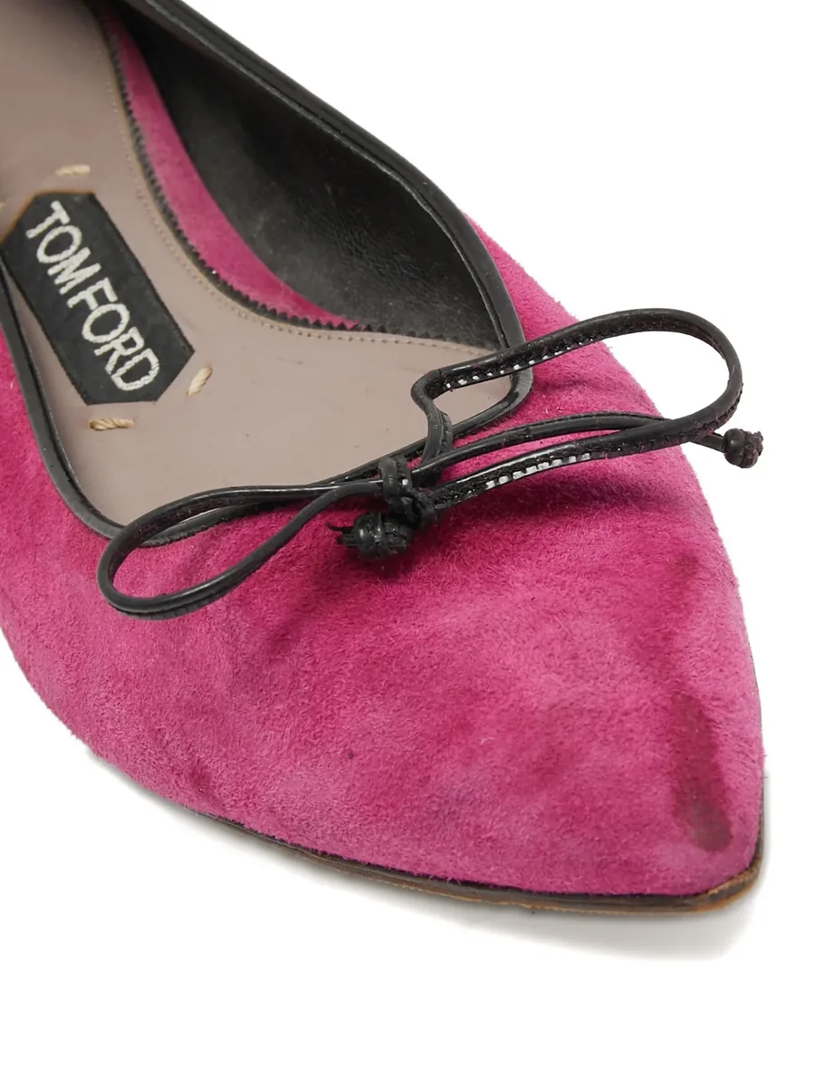 2024 suede bow flats 6