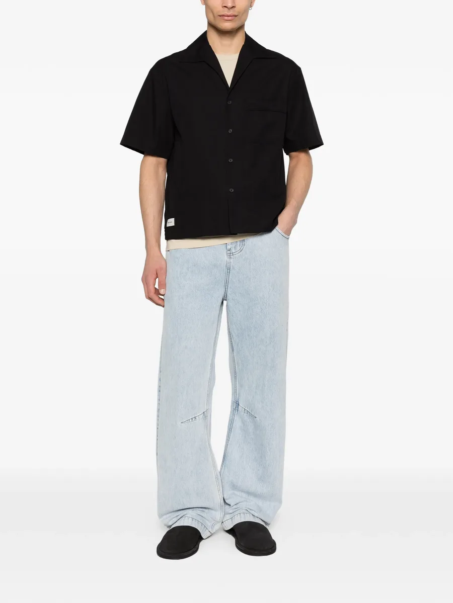Gem logo-patch belt-loop jeans 6