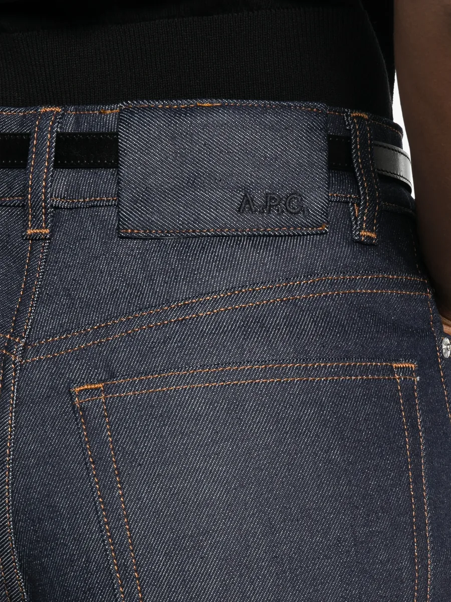 logo-embroidered jeans 10