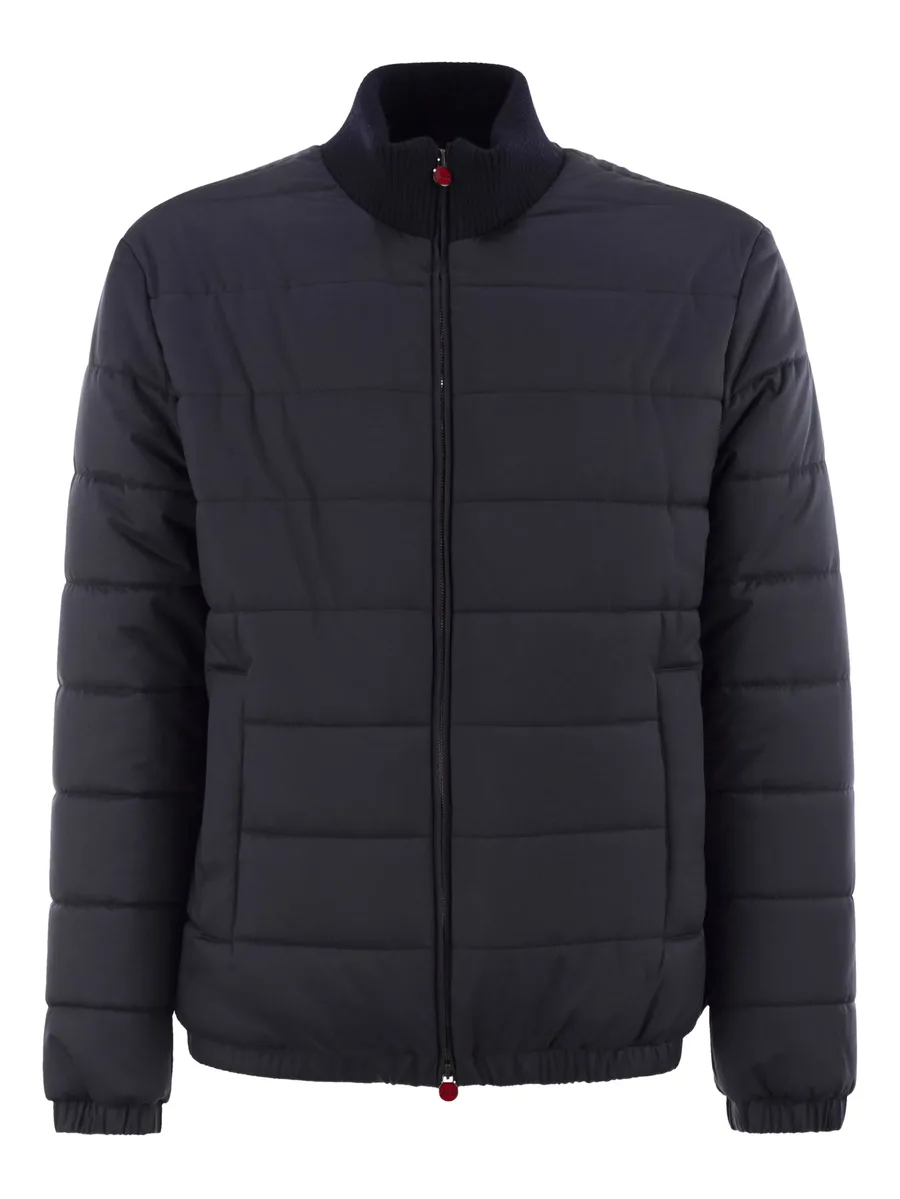 quilted zip-up bomber jacket 2