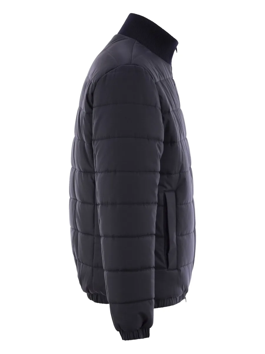 quilted zip-up bomber jacket 5