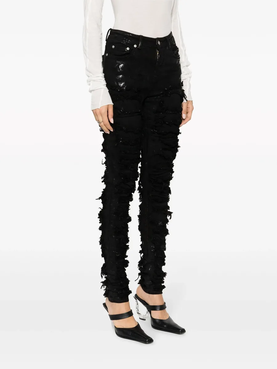 Detroit high-rise ripped skinny jeans 6
