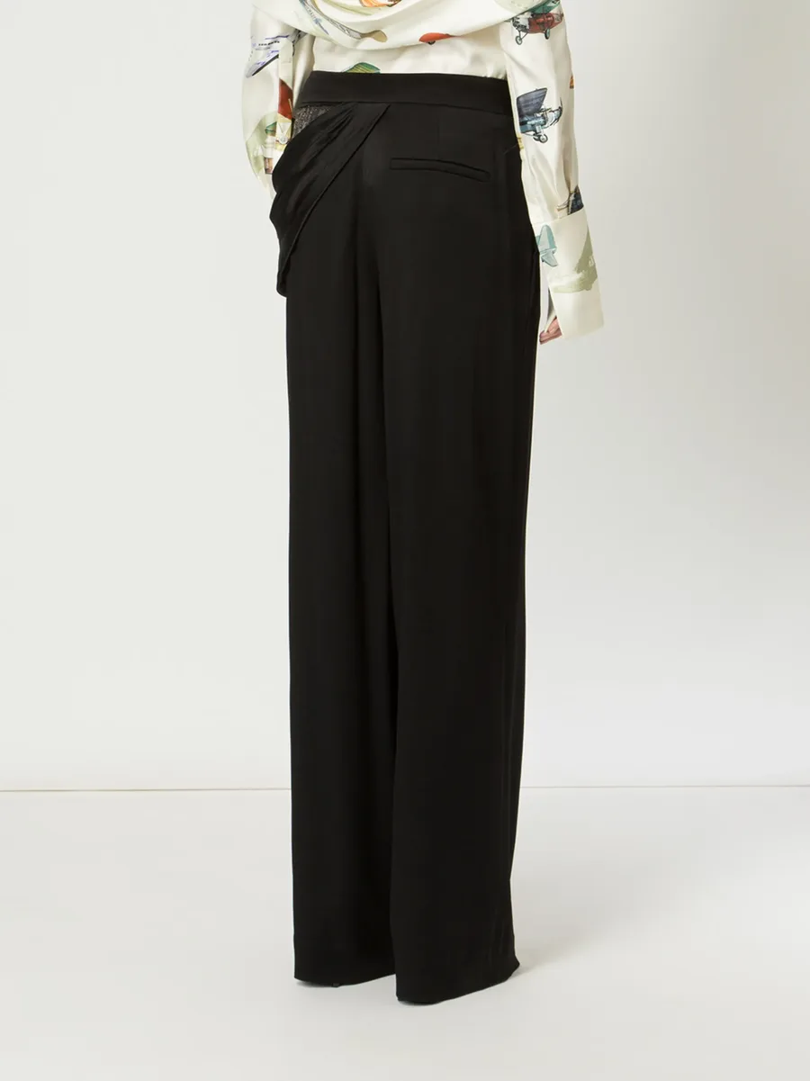 sequin side drape trousers 8