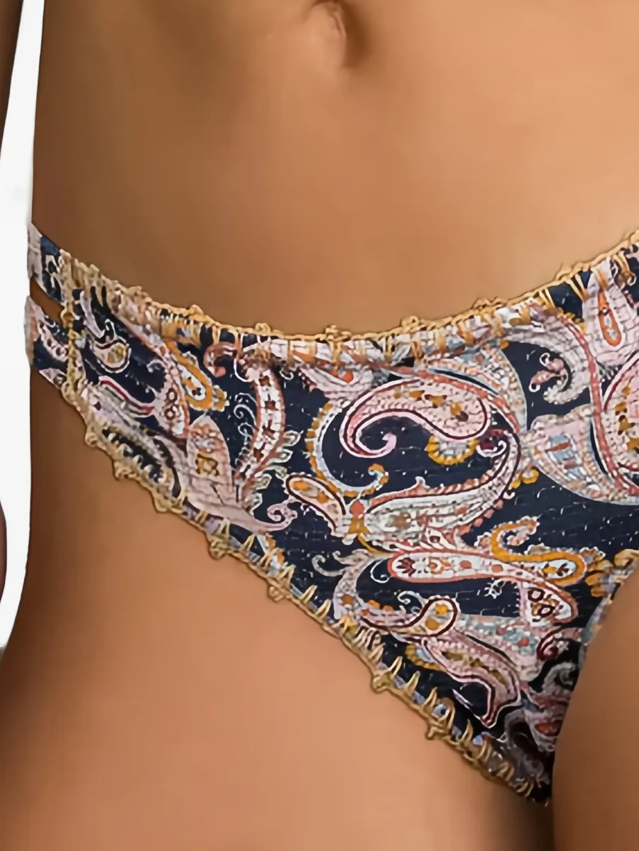 Kuali paisley-detail bikini bottoms 10