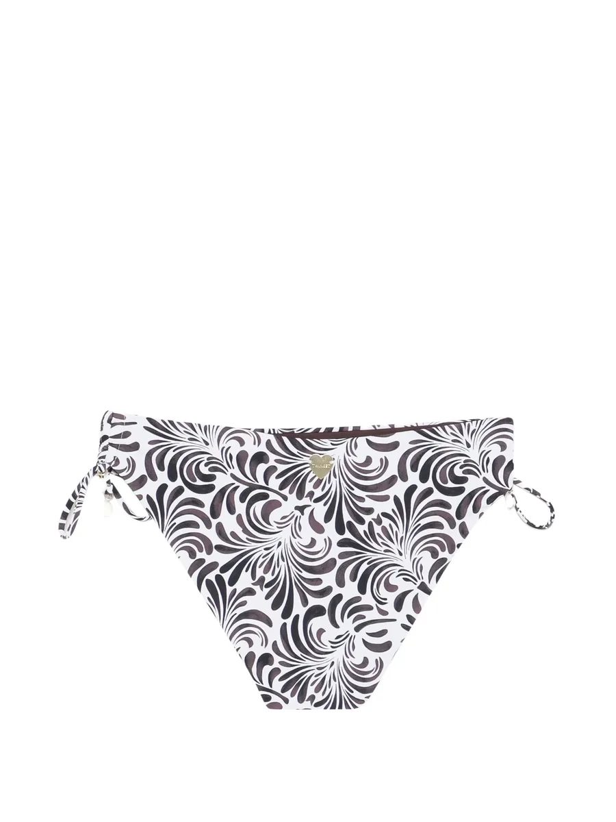 botanical-print side-tie bikini bottoms 3
