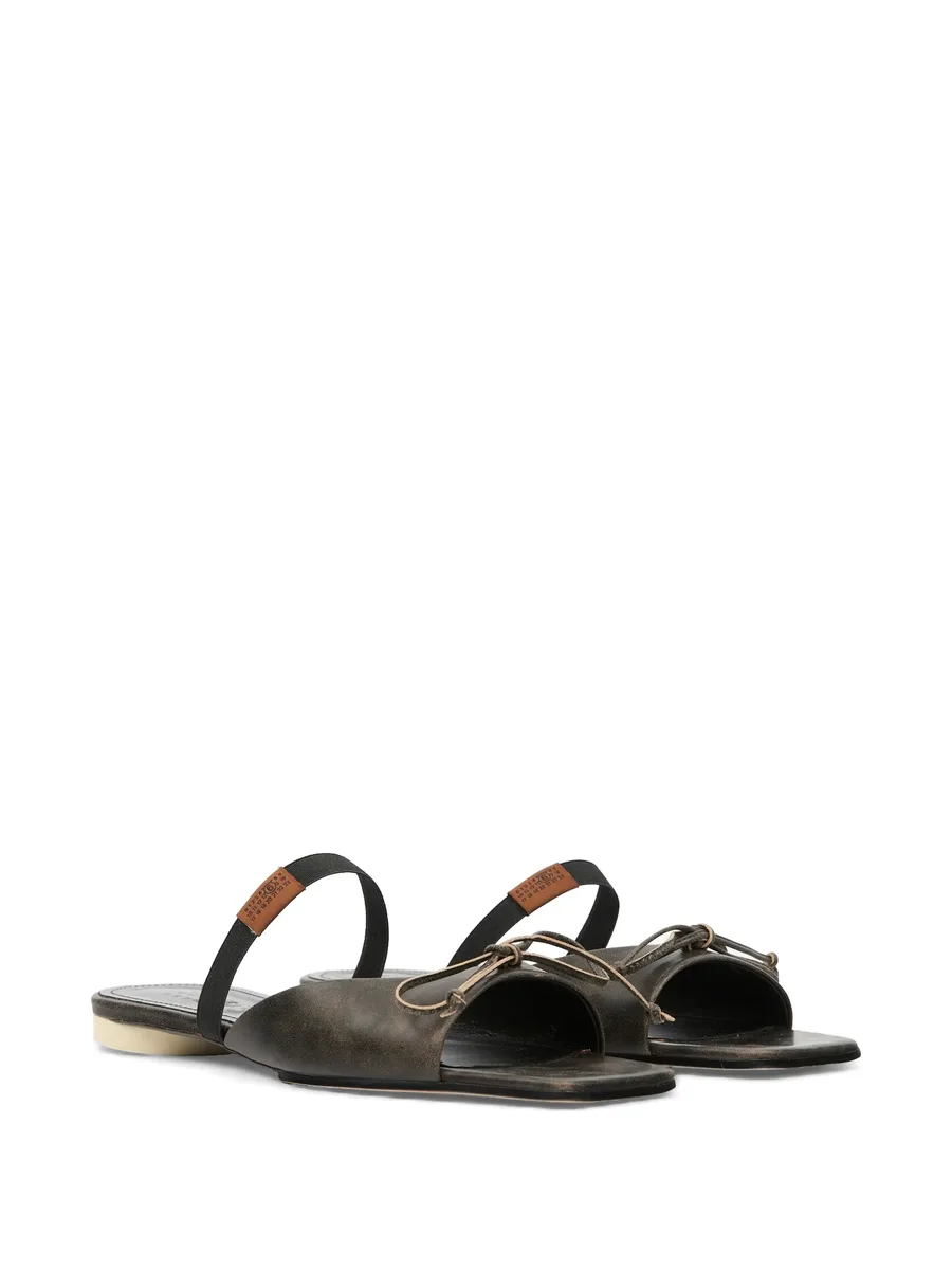 bow-detailed leather slingback shoes 4
