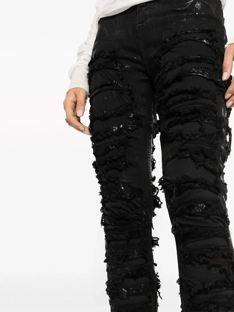 Detroit high-rise ripped skinny jeans 10
