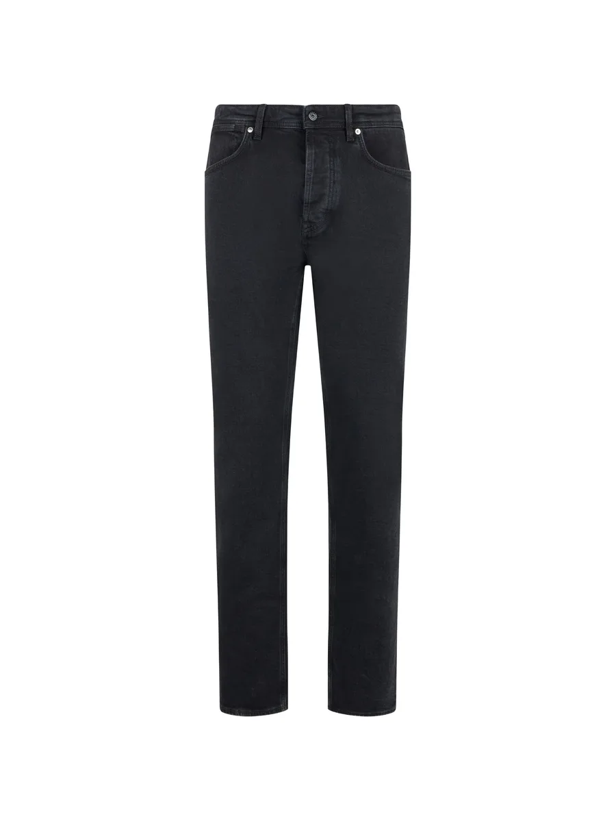 J100007 stretch black denim-rinsed jeans 1