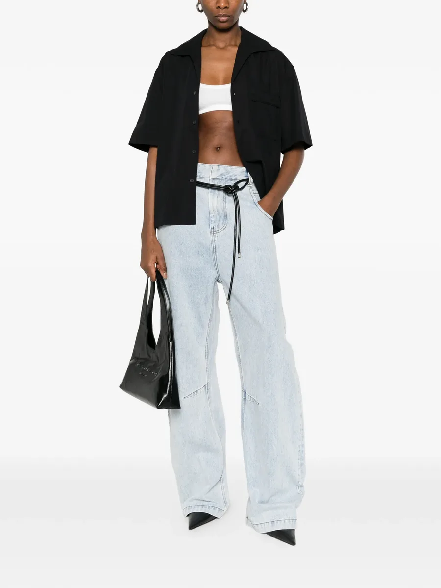 Gem logo-patch belt-loop jeans 3