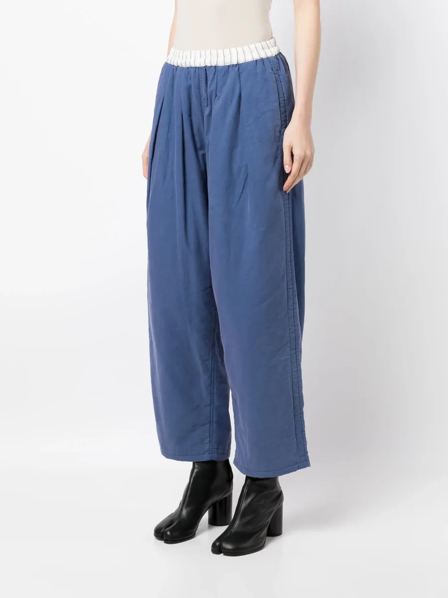 drop crotch cropped trousers 6