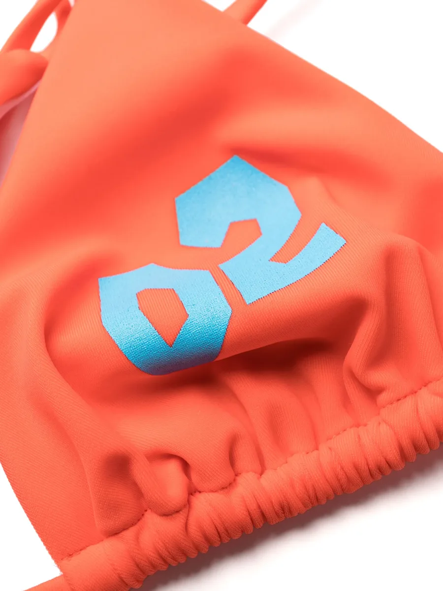 logo-print bikini top 5