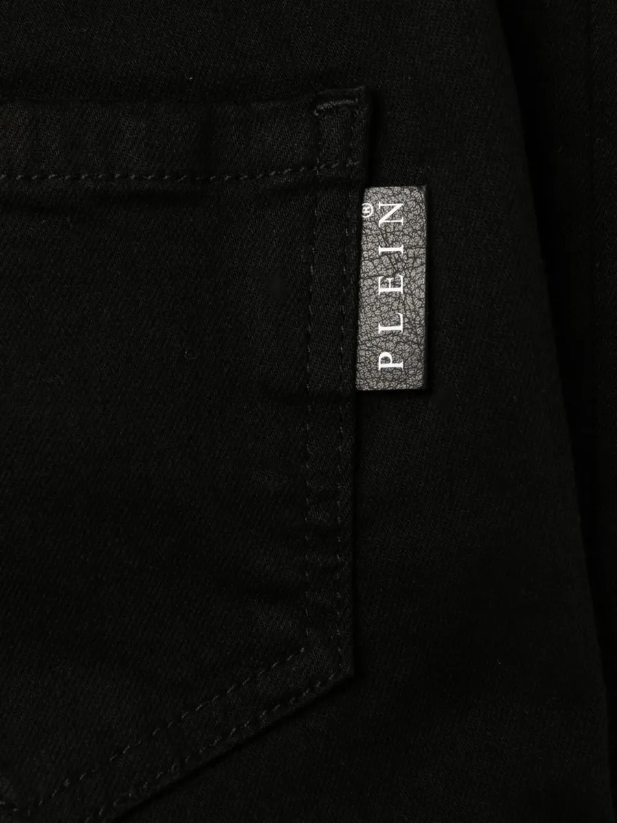 logo-embellished high-waist skinny jeans 12
