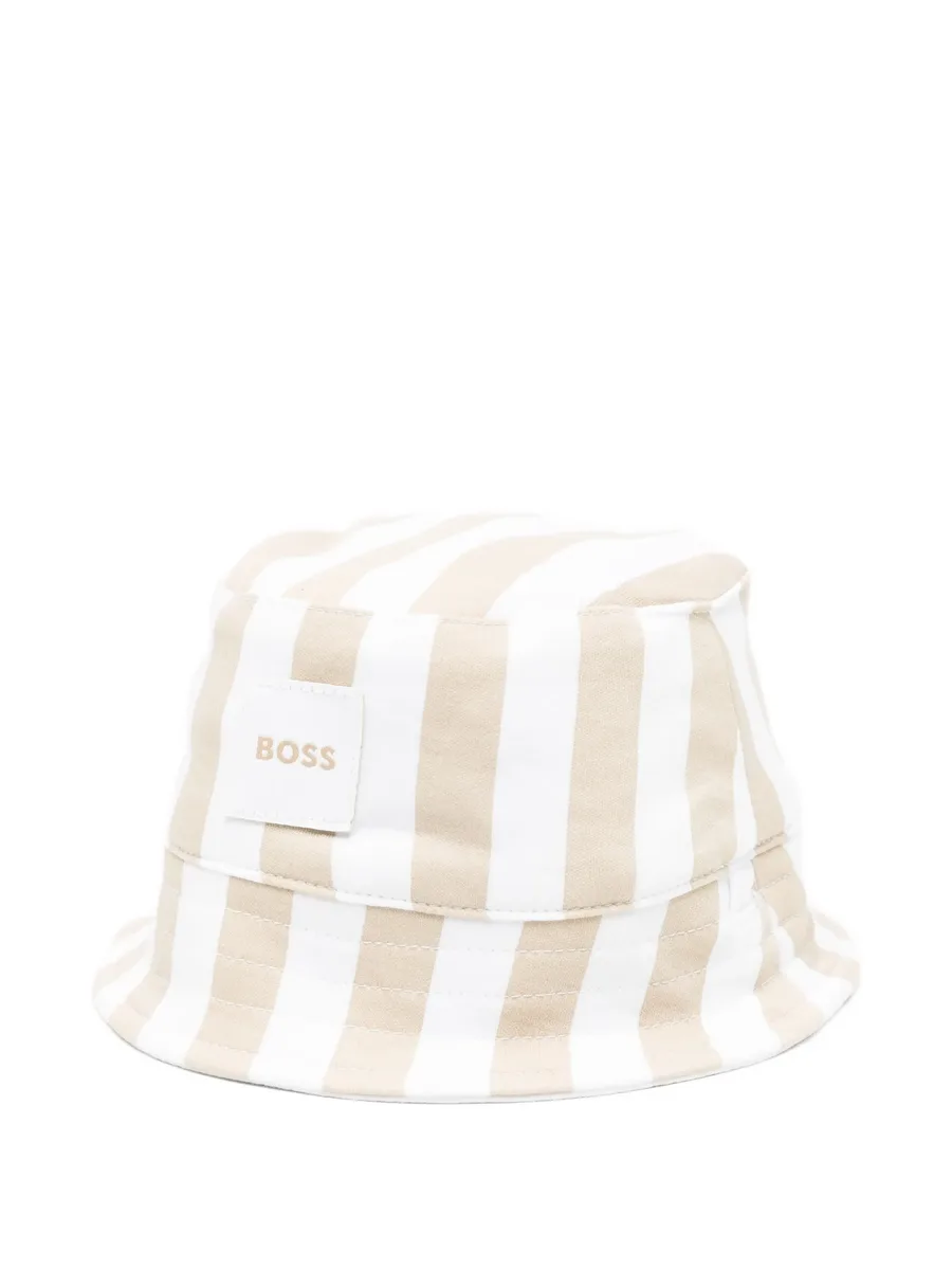 striped-detail bucket hat 1