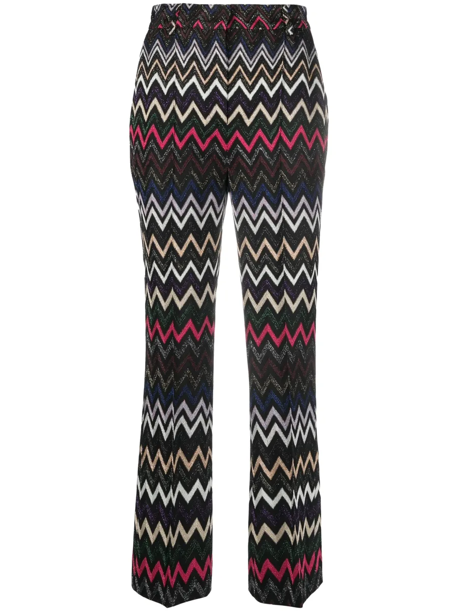 Zigzag lurex trousers 1