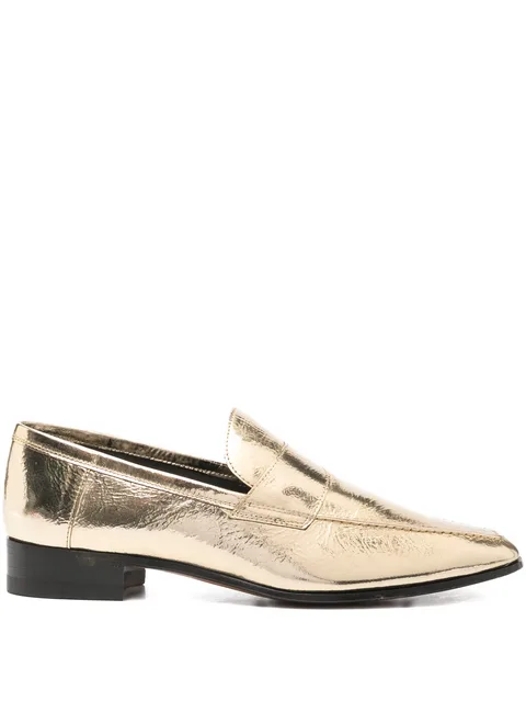 leather loafers