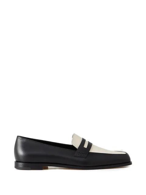 square-toe loafers