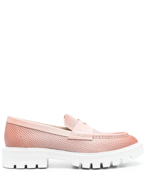 leather penny loafers