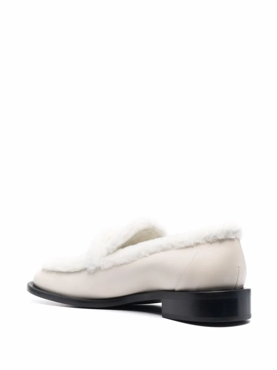 shearling trim loafers 6