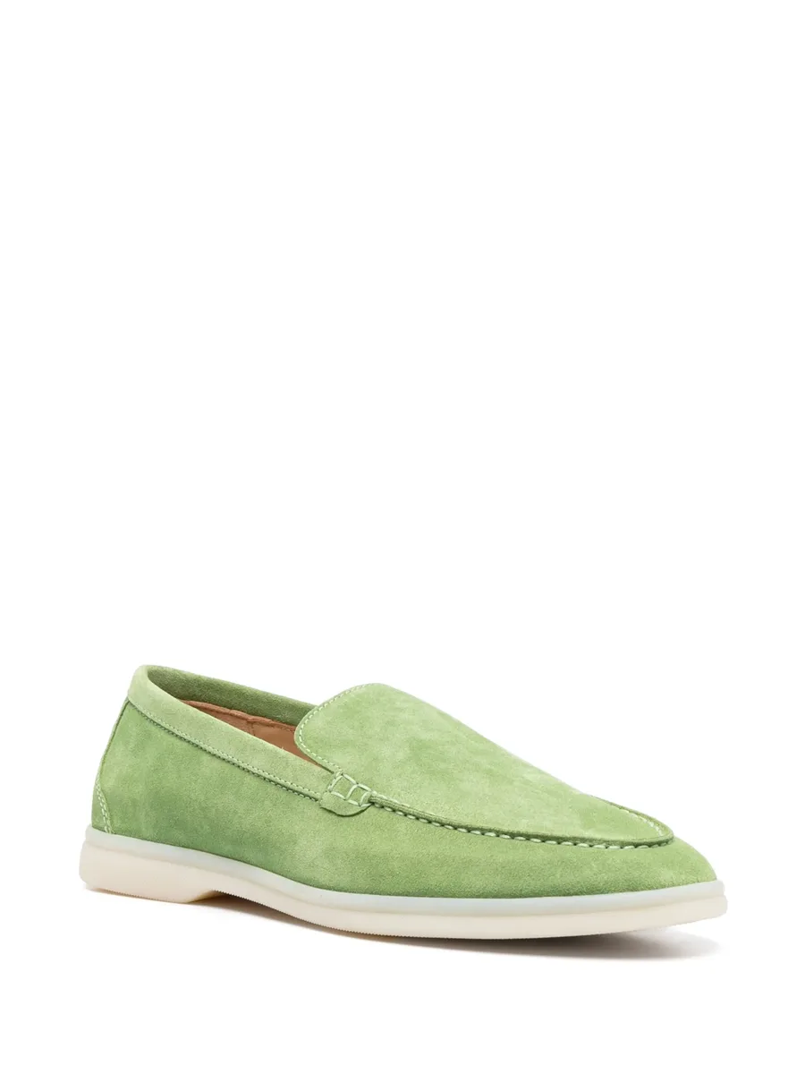 stitched-edge suede loafers 4