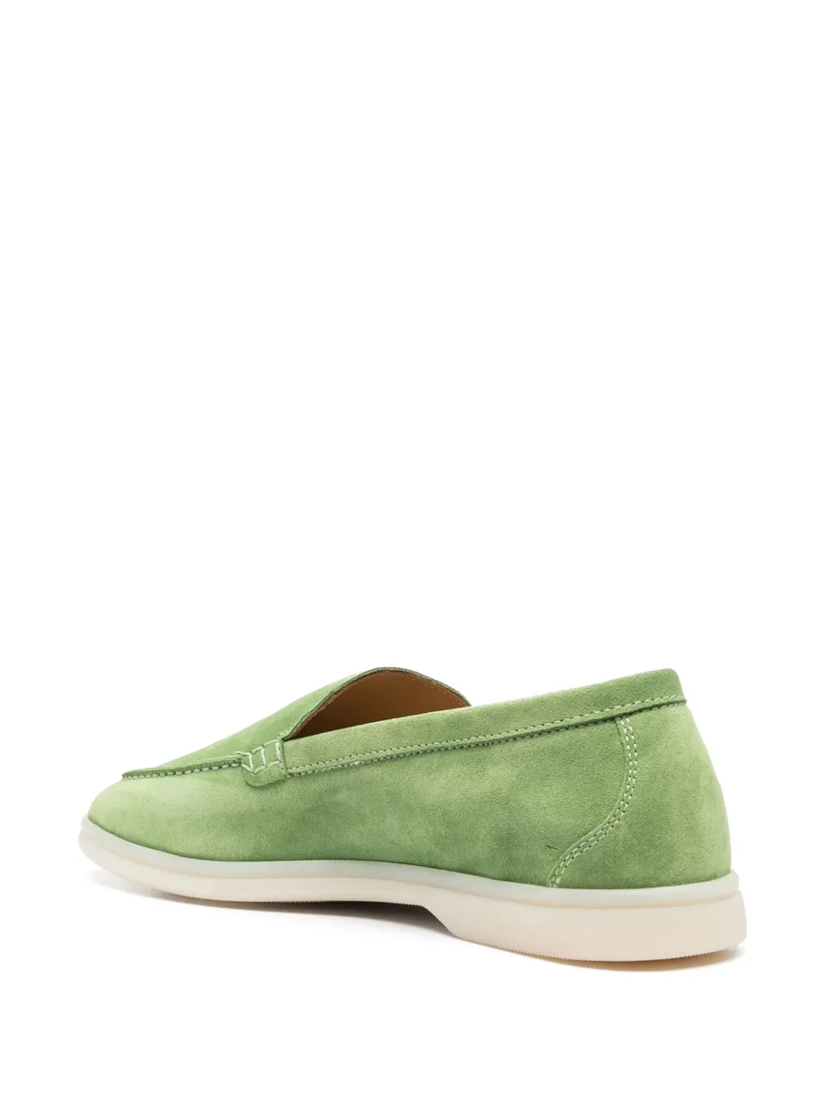 stitched-edge suede loafers 5