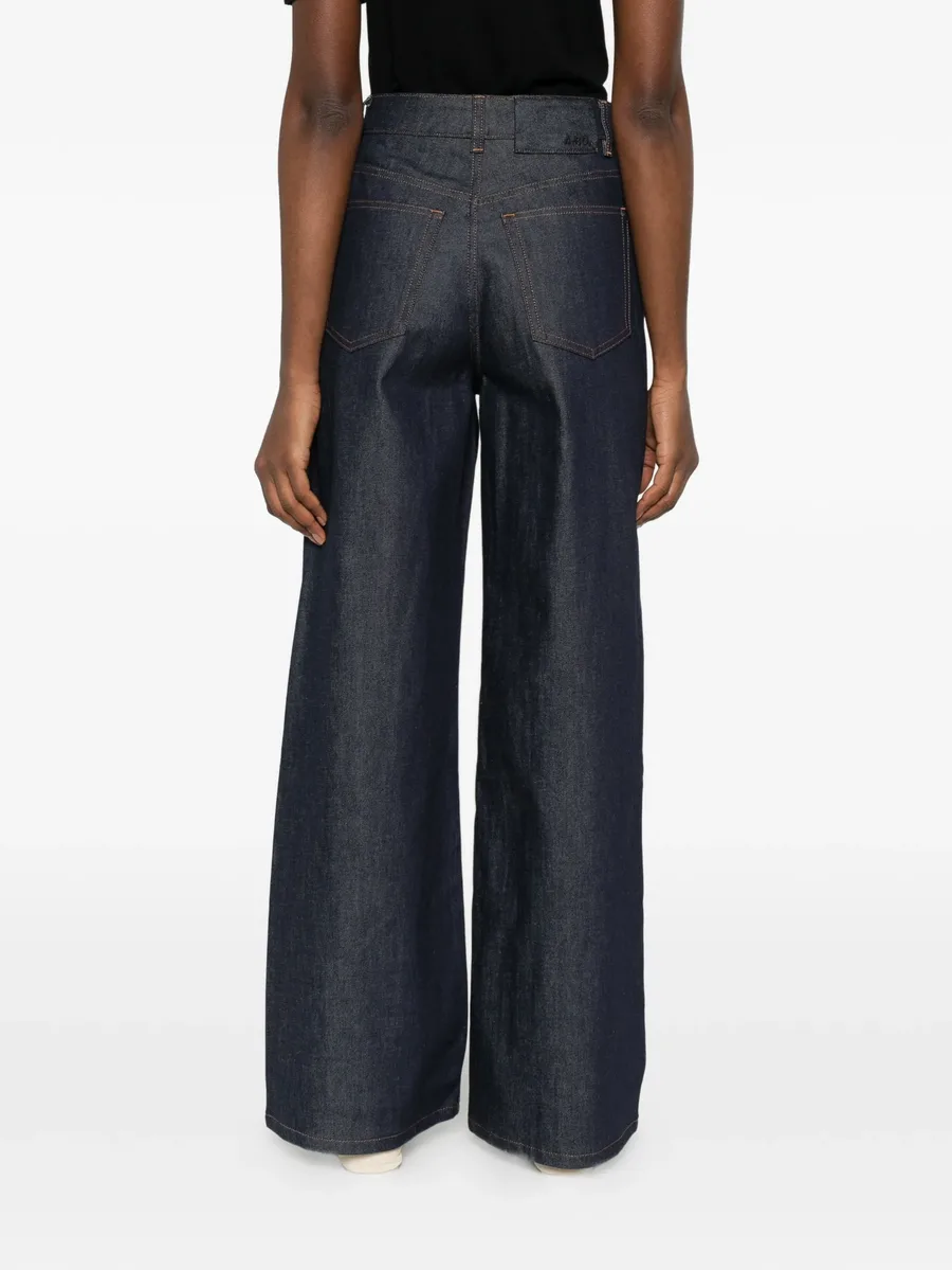 logo-embroidered jeans 7