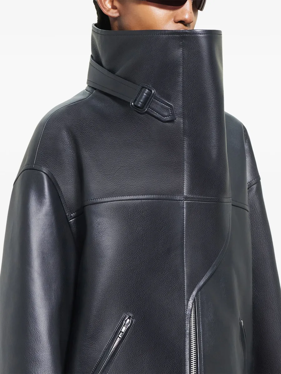 oversized leather jacket 7